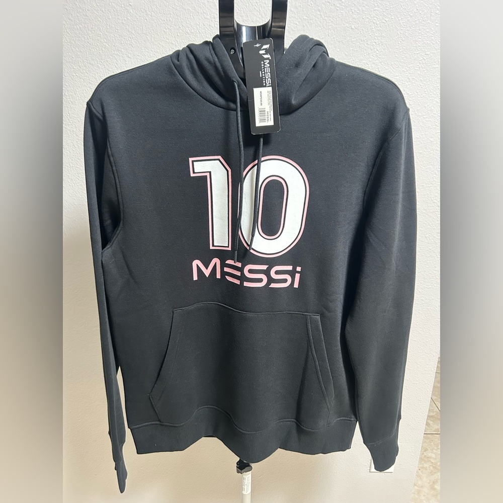 Black Lionel Messi Hoodie soccer football Men's L